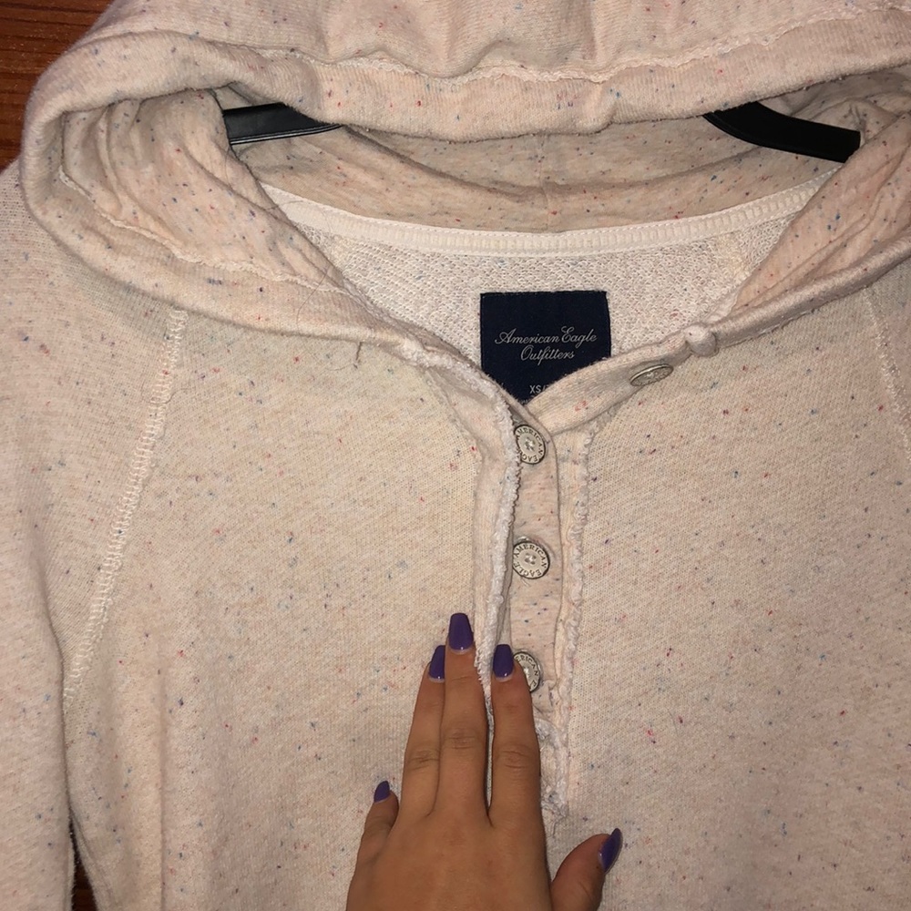 Spotted Rainbow White Hoodie